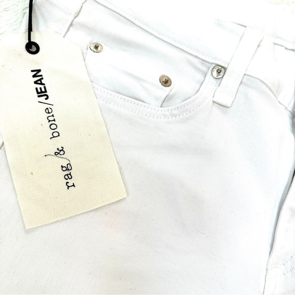 MSRP $225 Rag & Bone White Stevie Capri Jeans Size 32 - Picture 9 of 14